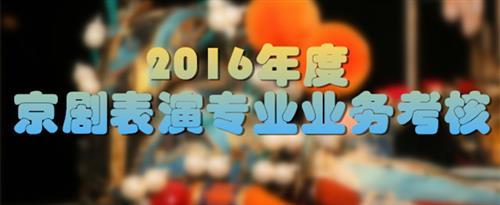 屌放在屄里面，白虎国家京剧院2016年度京剧表演专业业务考...